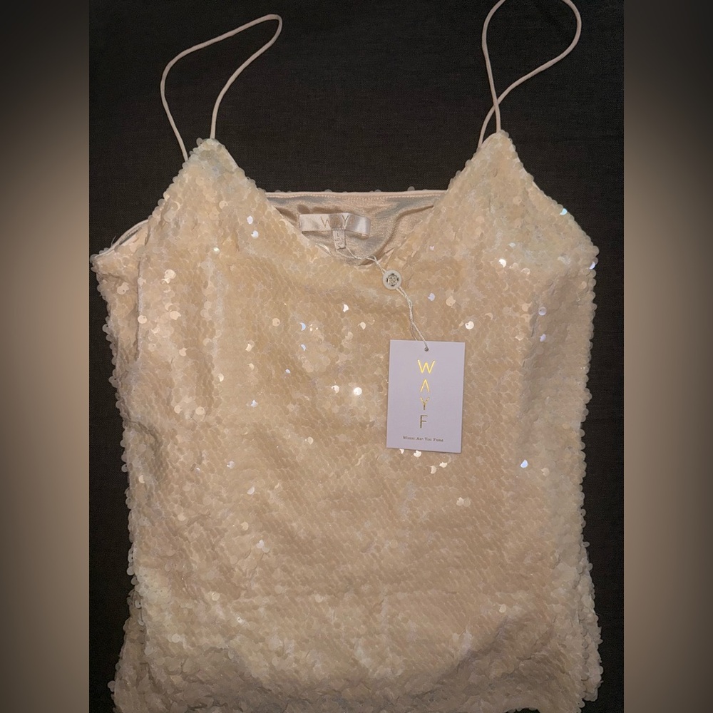 NEW Wayf women’s sequin tank top